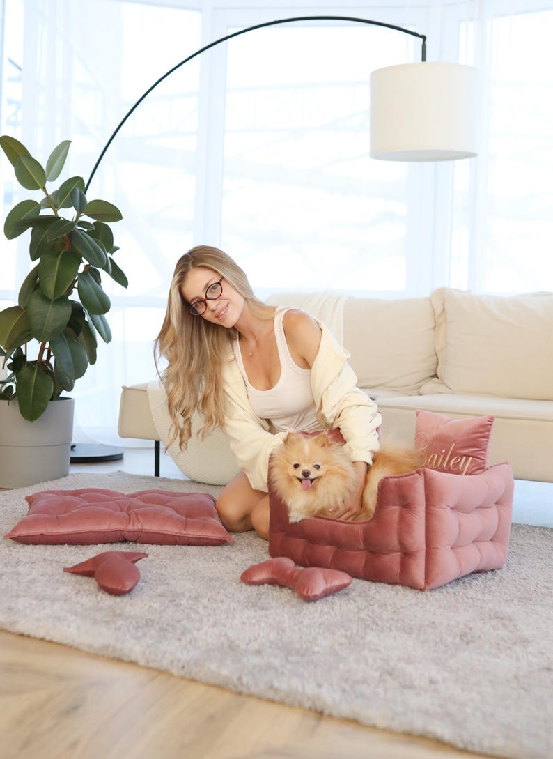 Dog bed, Large dog bed, Extra large dog bed, Velvet dog bed, Custom dog bed, Dog sofa, Pet bed, Luxury dog bed, image 17