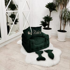 Indestructible sofa for large and small dogs with personalization,Premium Cat and Dog Bed|Large dog bed,Custom dog bed
