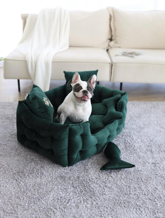 Personalisiertes Orthopdisches Hundebett: Luxus Haustier Sofa, Stilvolle  Hundembel - Etsy.de