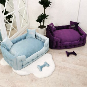 Dog Bed, Large Dog Bed, Extra Large Dog Bed, Velvet Dog Bed, Custom Dog