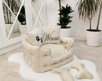 Sofa for large dogs in with personalisation, Pet beds, Dog sofa,  dog bed furniture, Extra large dog beds, custom dog bed  Christmas gift