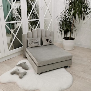 Personalized Dog bed, Custom dog bed, Dog sofa, Pet bed, Luxury dog bed, dog bed small and large dog, premium pet bed, cat bed