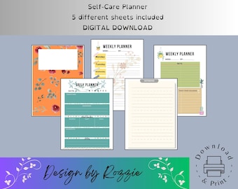 Self care planner, digital planner
