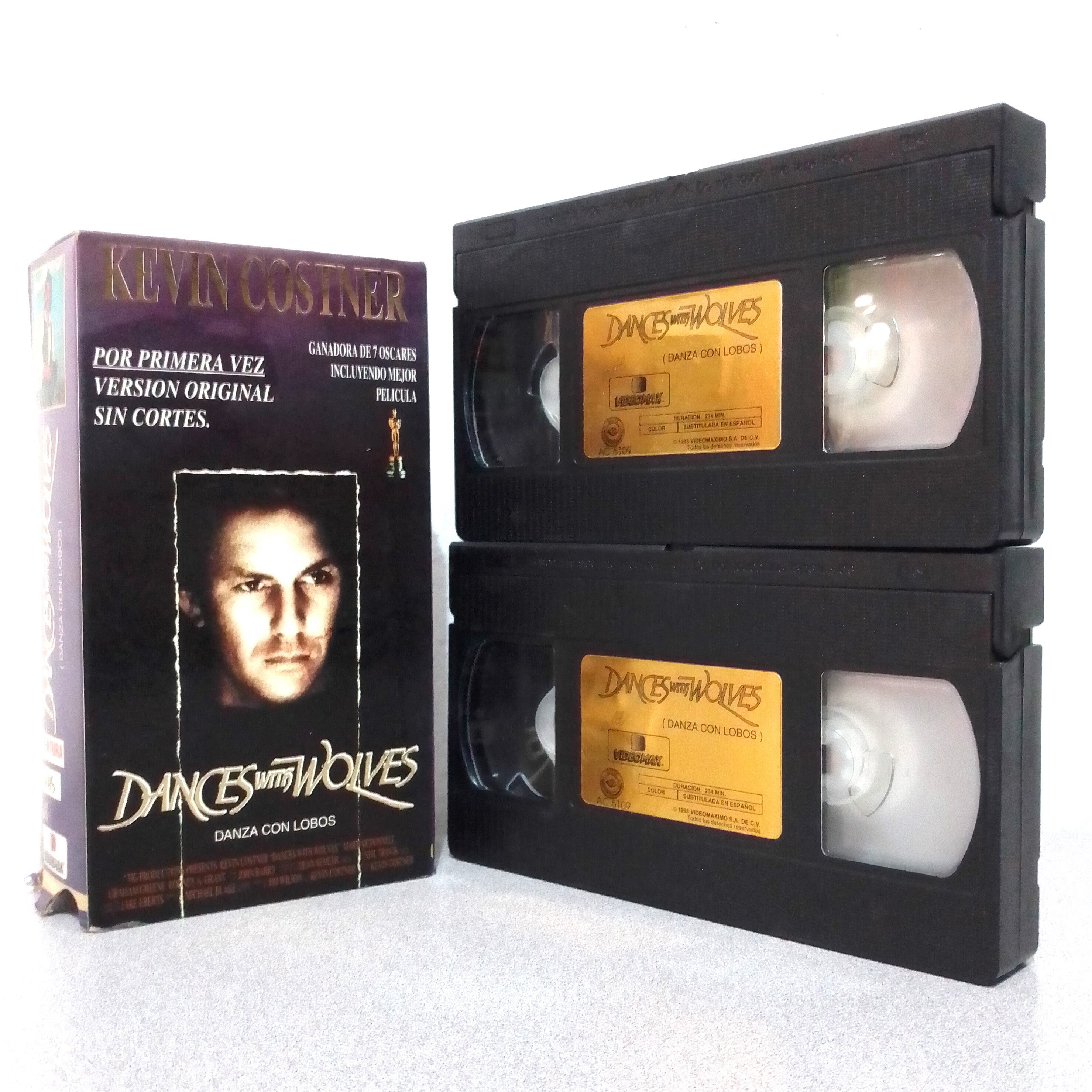 Dances With Wolves. 1993 VHS Double Tape Edition. Sub Spanish - Etsy