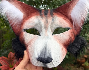 Vossenmasker in Therian-stijl