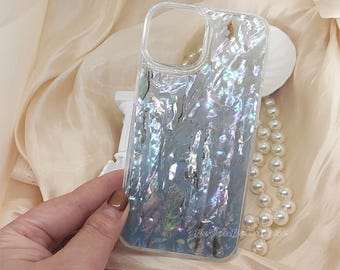 Himmelsblått Abalone Shell iPhone-skal: Skimrande skyddande skal