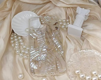 iPhone-skal med äkta abalone-motiv: Pärlemorskimmer