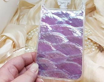 iPhone-skal av äkta abalone-snäcka: Skimrande pärlemor