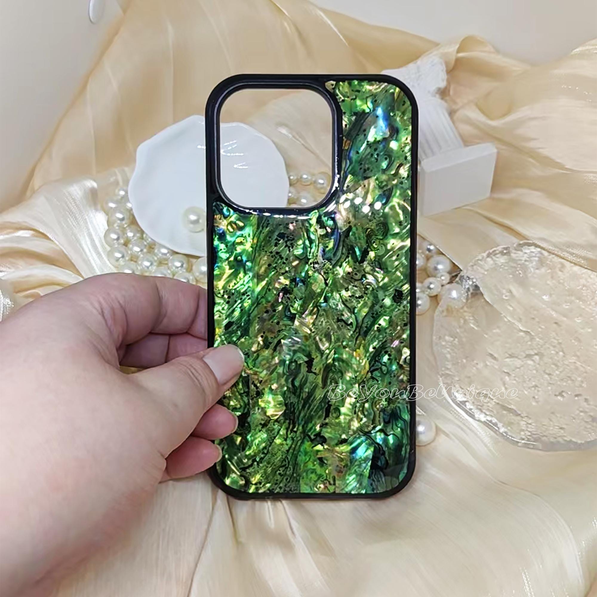 Natural Abalone Shell iPhone Case: Shimmering Hues, Trendy Accessory - Etsy