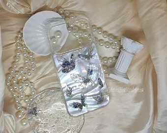 Abalone Shell iPhone-skal: Skimrande fjärilsfodral