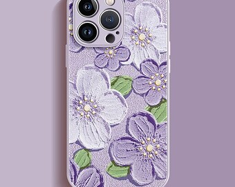 8 Farbe Ölgemälde Blume iPhone Hülle für iPhone 14 13 12 11 Pro Max | iPhone 13 Hülle | iPhone 14 Hülle | iPhone 13 Pro Max Hülle