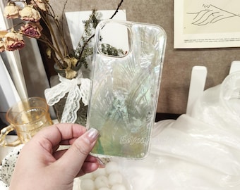 Abalone Shell iPhone-skal: Gradient skimmer, hållbar snäcka