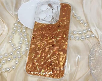 Real Abalone Seashell iPhone Case: Shimmering Hues