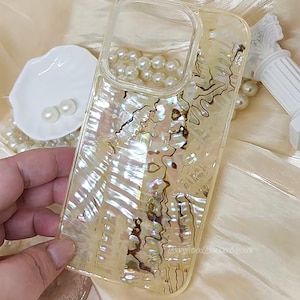Real Abalone Seashell iPhone Case: Mother of Pearl Shimmer