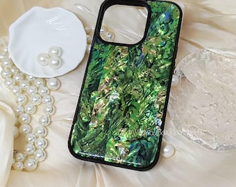 Telefonskal med äkta abalone-snäckskal