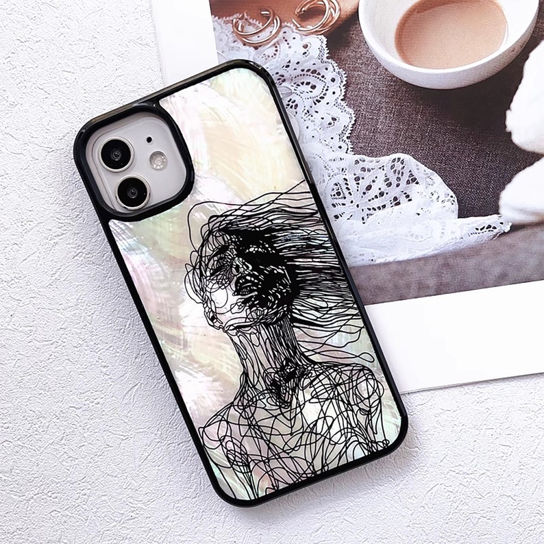 Real Sea Shell Phone Case Mother of Pearl Iridescent Phone Case Abalone ...