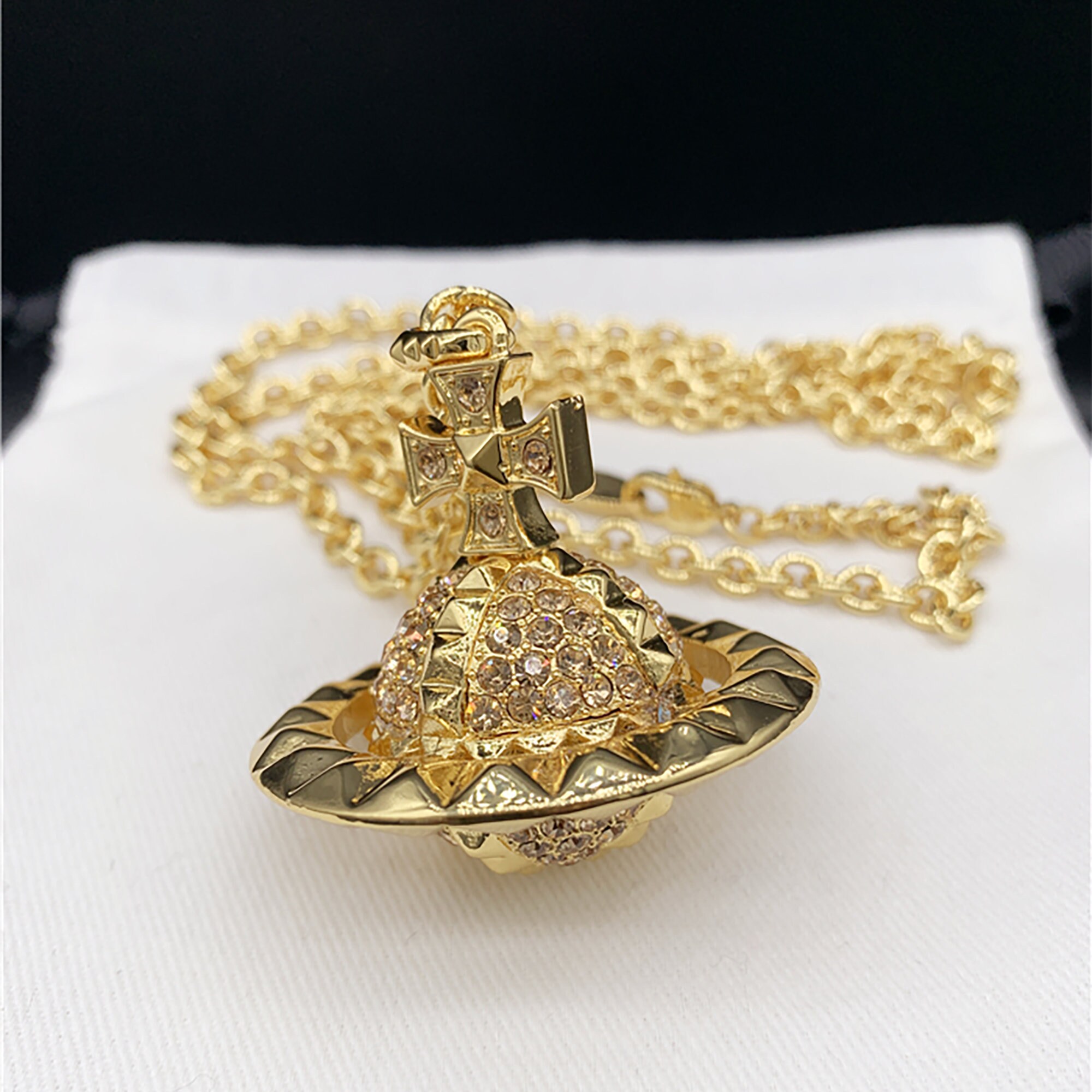 5 Color Prismatic Pattern 3D Planet Necklace - Etsy Canada