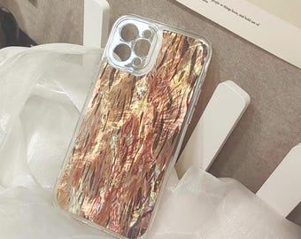 iPhone-skal med äkta abalone-motiv: skimrande nyanser
