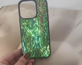 Abalone Seashell iPhone-skal: Naturligt bling-mobilskal