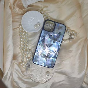 Abalone Shell iPhone-skal: Skimrande fjärilsfodral