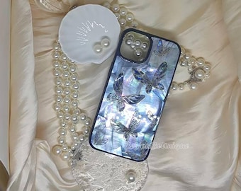 Abalone Shell iPhone-skal: Skimrande fjärilsfodral
