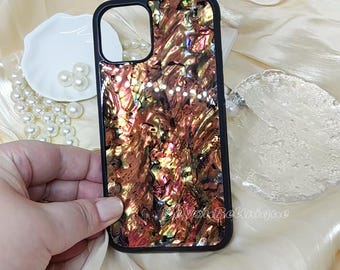 iPhone-skal med äkta abalone-snäckskal: Skimrande nyanser, trendigt accessoar