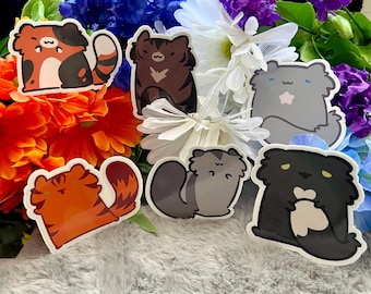 Krieger Katzen Aufkleber