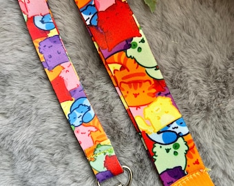 Regenbogen Kitty Schlüsselband