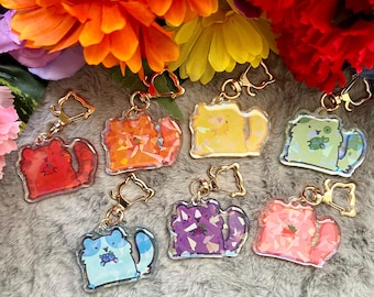 Regenbogen Fruit Kitty Schlüsselanhänger