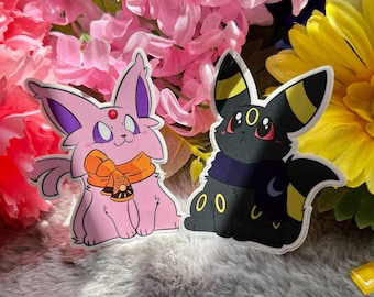 Nachtara & Espeon Aufkleber