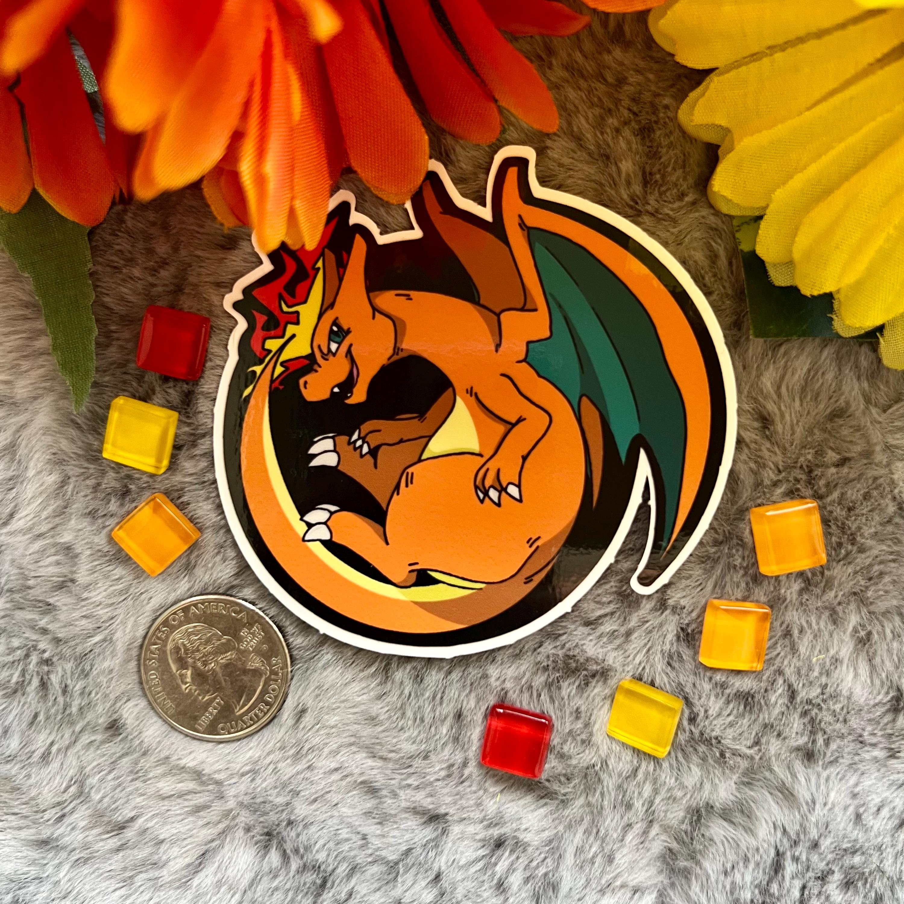 Charizard Merlin Sticker Charizard Sticker - Etsy