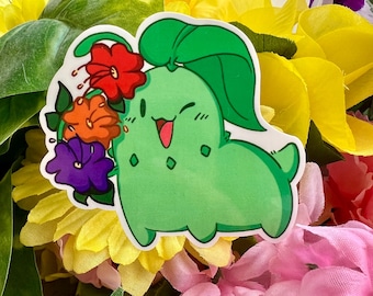Chikorita Blumensticker