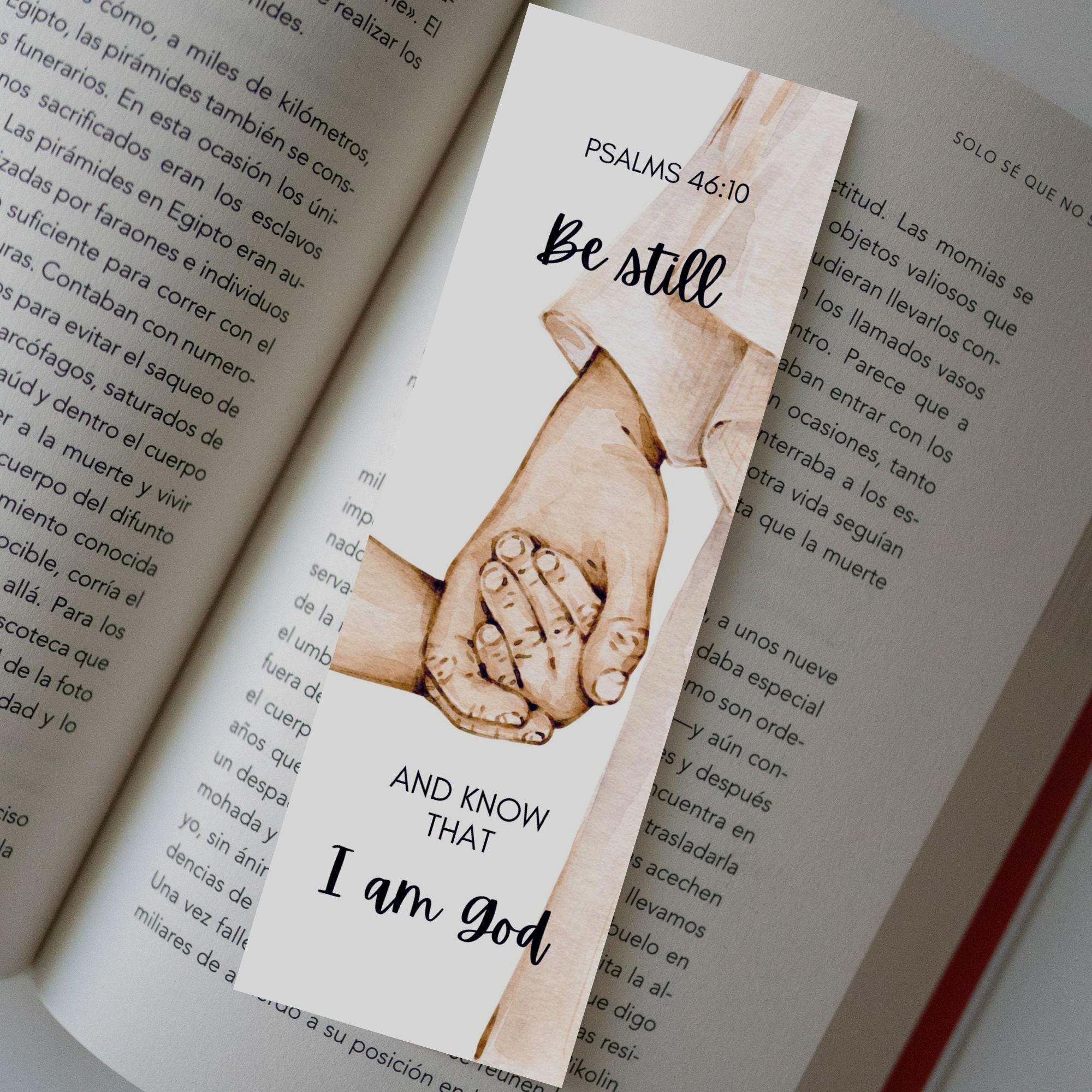 Printable Christian Bookmark | Religious Bookmark With Bible Verse ...