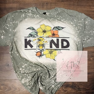 Bleached Bee Kind t-shirt