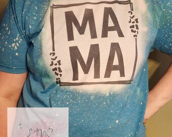 Mama cheetah print t-shirt