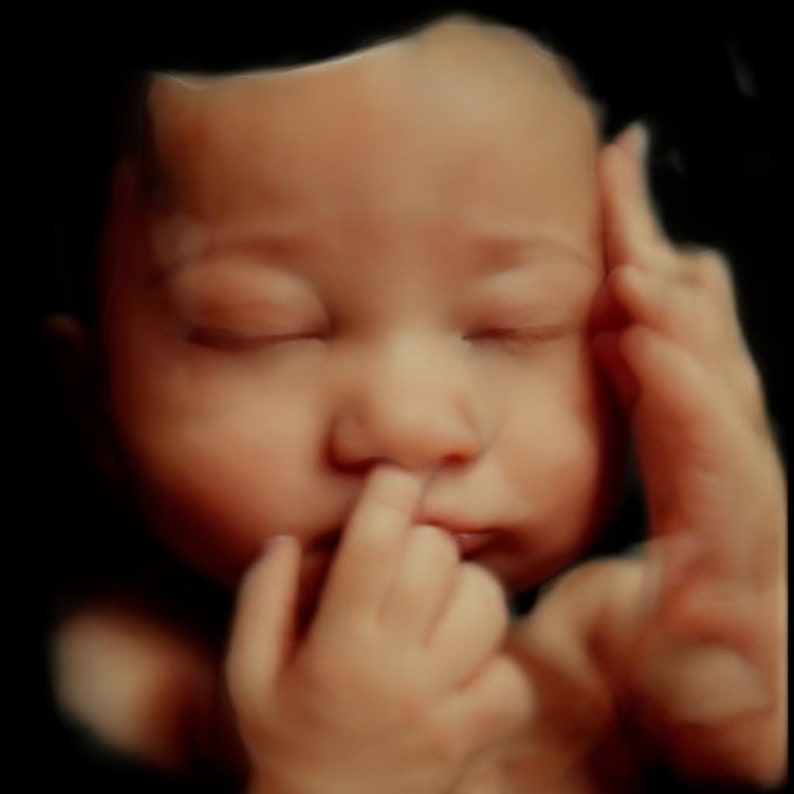 3D, 4D, 5D and HD Ultrasound. Turn your ultrasound into a REALISTIC ultrasound with your baby's face, HD ultrasound gift Ultrasound image 7