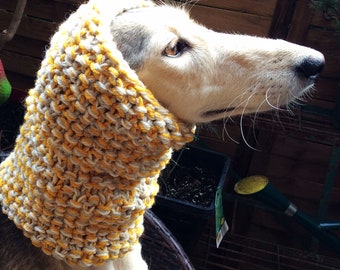 Tricolor mustard - Snood for dog wool