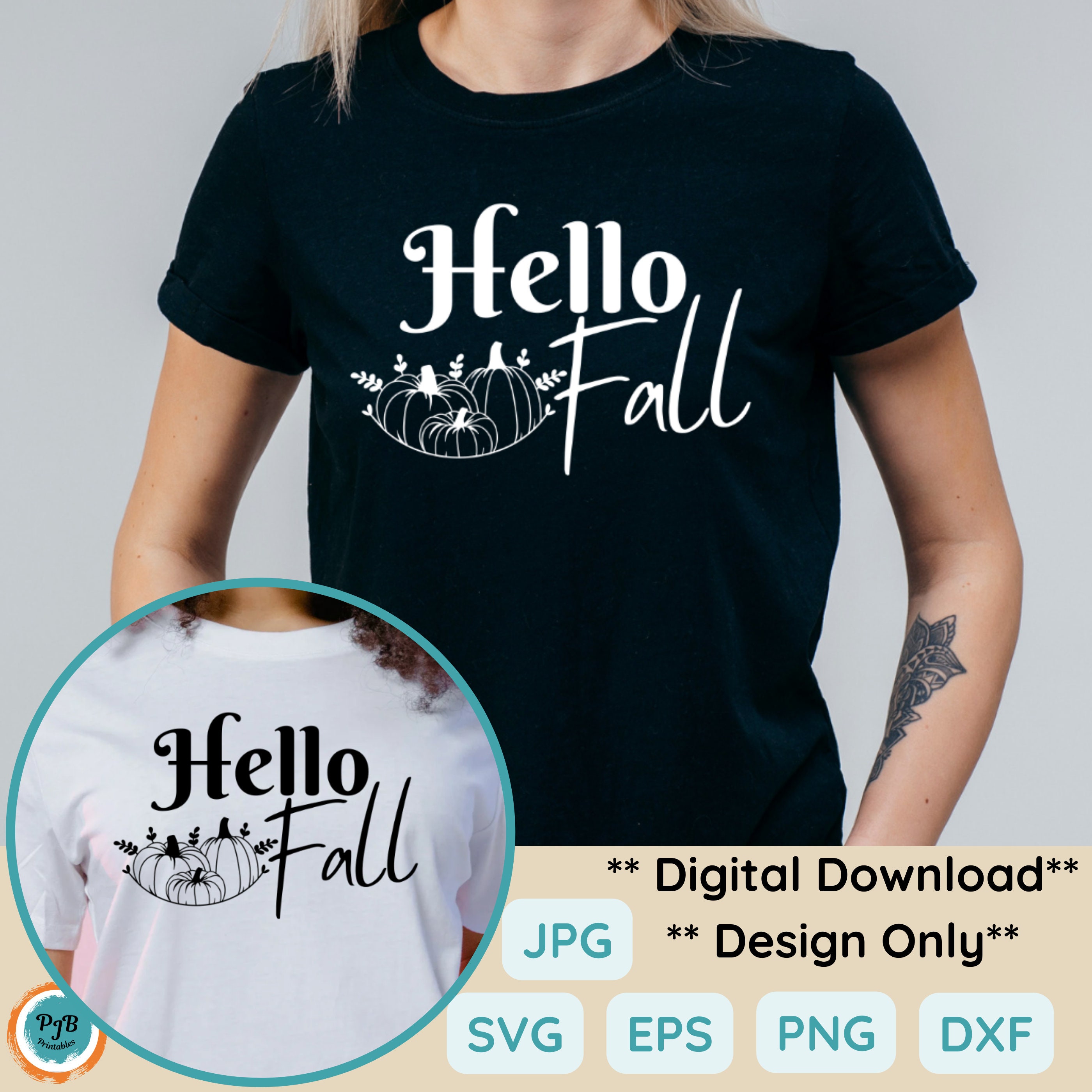 Hello Fall SVG Leaves PNG File CNC Template Cricut Fonts Svg ...