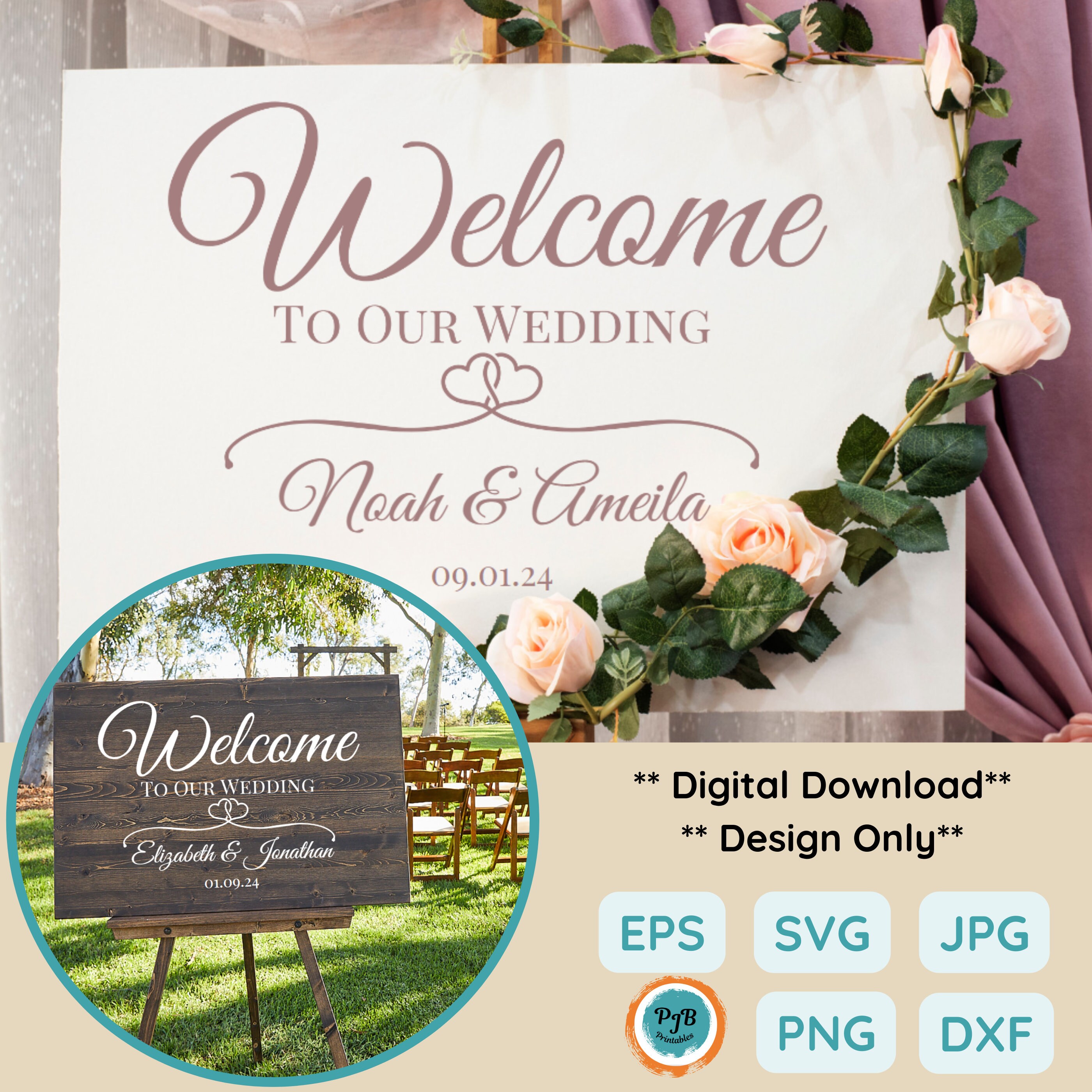 Wedding Welcome SVG Interlocking Hearts Svg Cricut Wedding Sign Welcome Wedding Welcome SVG Interlocking Hearts Svg Cricut Wedding Sign Welcome