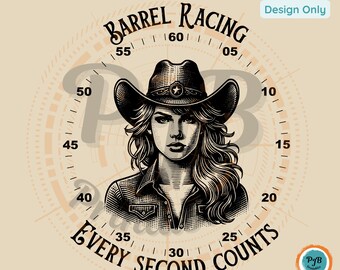 Barrel racing SVG western cowgirl PNG Cricut design retro cowgirl png cowgirl rodeo png equestrian gift for barrel racer svg cowgirl style