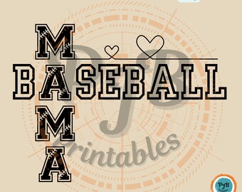 Baseball Mama SVG mom life design Cricut baseball parent gift for baseball mom sport PNG baseball stitches SVG sublimation mama designs