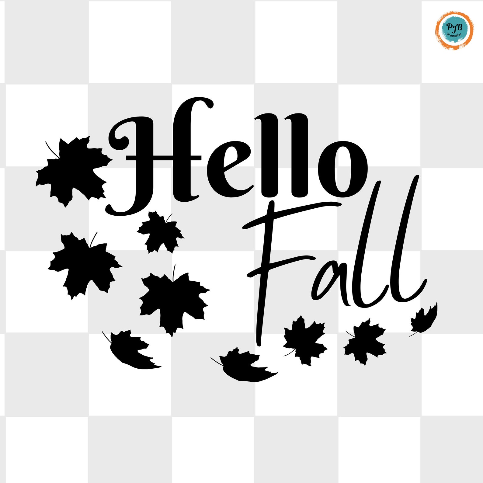 Hello Fall Svg Leaves Png Fall Vibes Svg Autumn Season Fall Sublimation ...