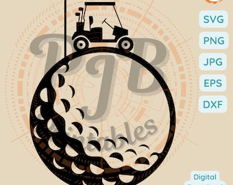 Golf SVG regalos deportivos para golfistas svg diseño de sublimación de golf para clubes de golf Cricut svg divertidos regalos de golf para archivos dxf láser PNG pelota de golf svg