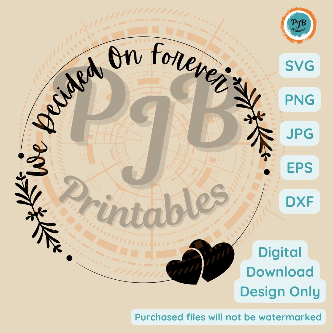 Wedding Saying SVG Circle Design for CNC Router Files for Cricut ...