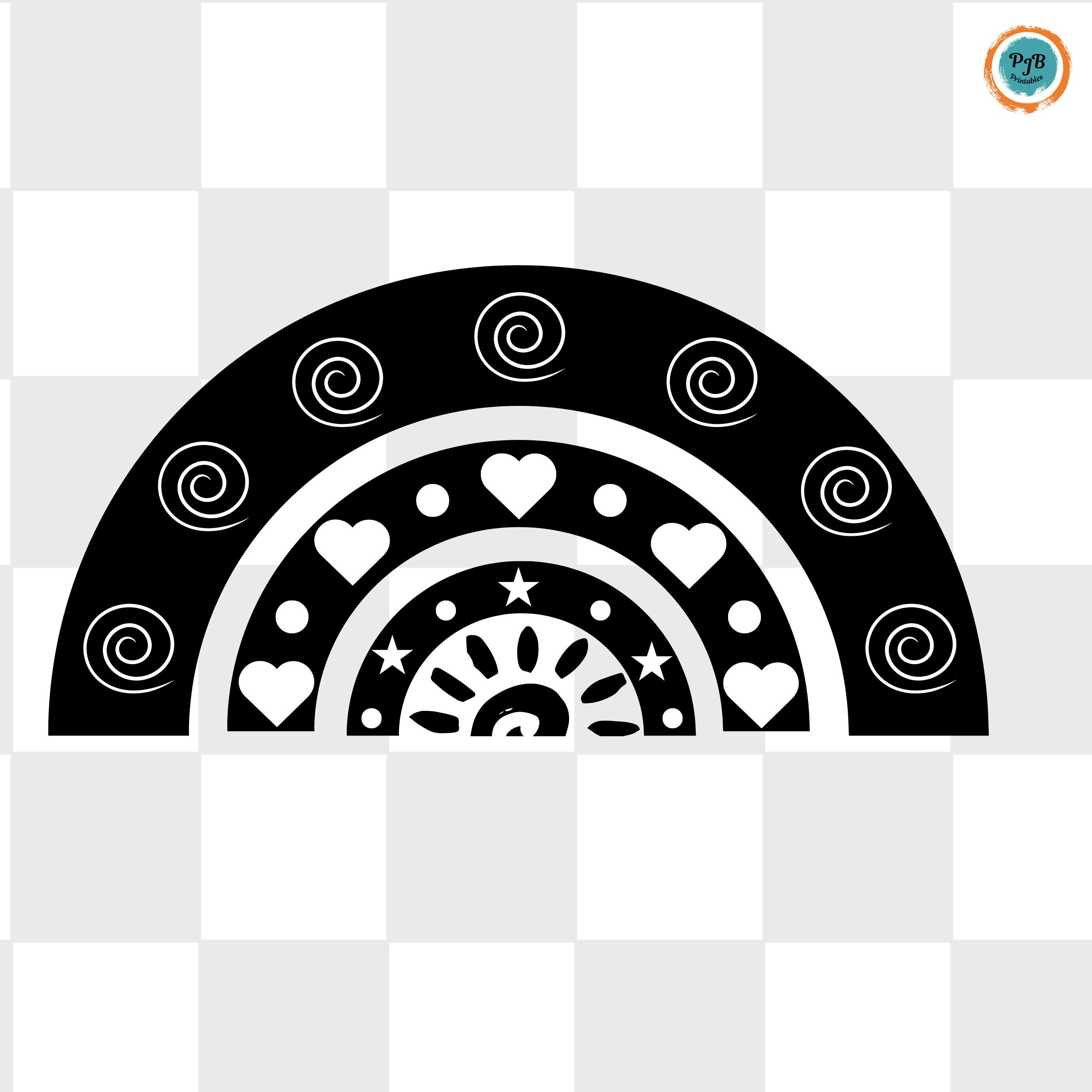 ボヘミアン レインボー SVG レインボー ハートと渦巻き PNG 星 SVG ヒッピー デコレーション レトロ レインボー クリカット SVG  グッド バイブス シャツ デザイン アイデア 天気 SVG - Etsy 日本, image size:2800x2800