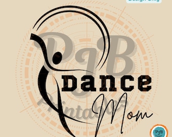 Dance Mom SVG dancing gifts for mom PNG Cricut mom dance sublimation png dancing silhouette dancers svg CNC router files for laser cutting