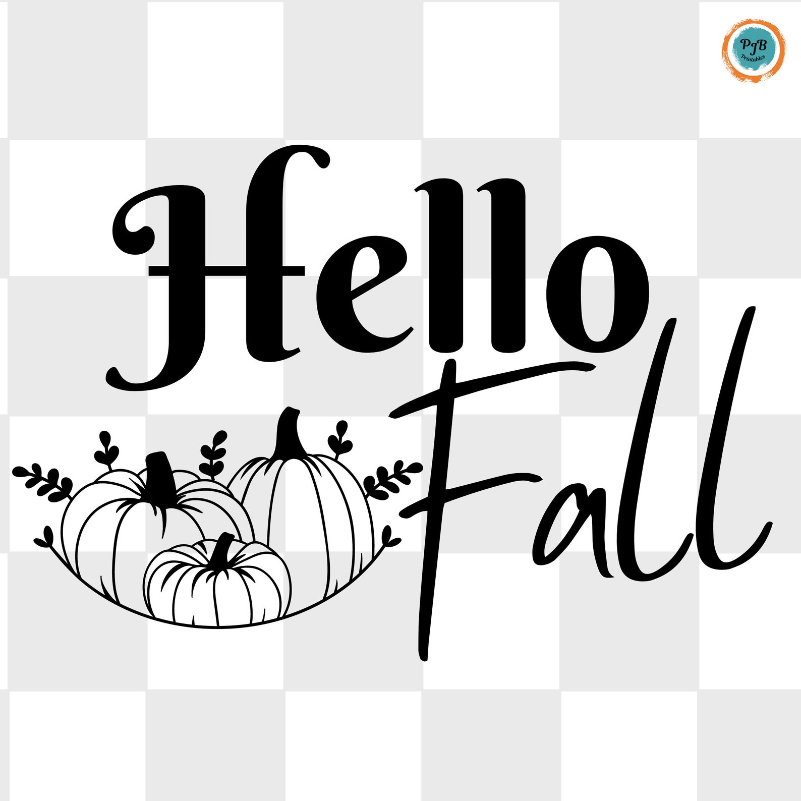 Hello Fall SVG Leaves PNG File CNC Template Cricut Fonts Svg ...