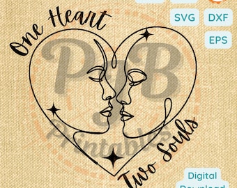 Couple SVG Wedding Cricut sublimation heart with message svg cnc wedding png line art couple anniversary gift ideas for engagement presents