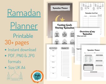 Ramadan Planner 2023 Eid Ramadan Mubarak Ramadan Kareem Ramadan gift muslim islam Ramadan calendar  Ramadan journal Ramadan checklist PDF