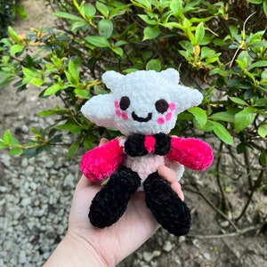 Adorable Soft Angeldust Handmade Crochet Plush Hazbin Hotel Huskerdust Birthday Gift